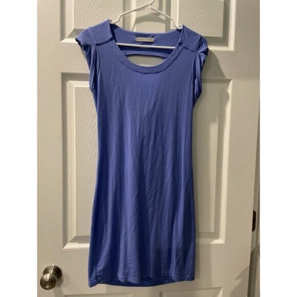 Athleta Purple Knit Dress Peek A Boo Back Womens Size‎ XS - Picture 2 of 6